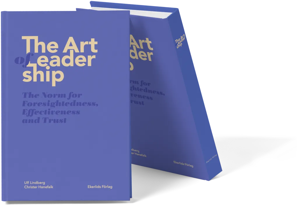 Cover of 'The Art of Leadership' book by Ulf Lindberg & Christer Hanefalk.